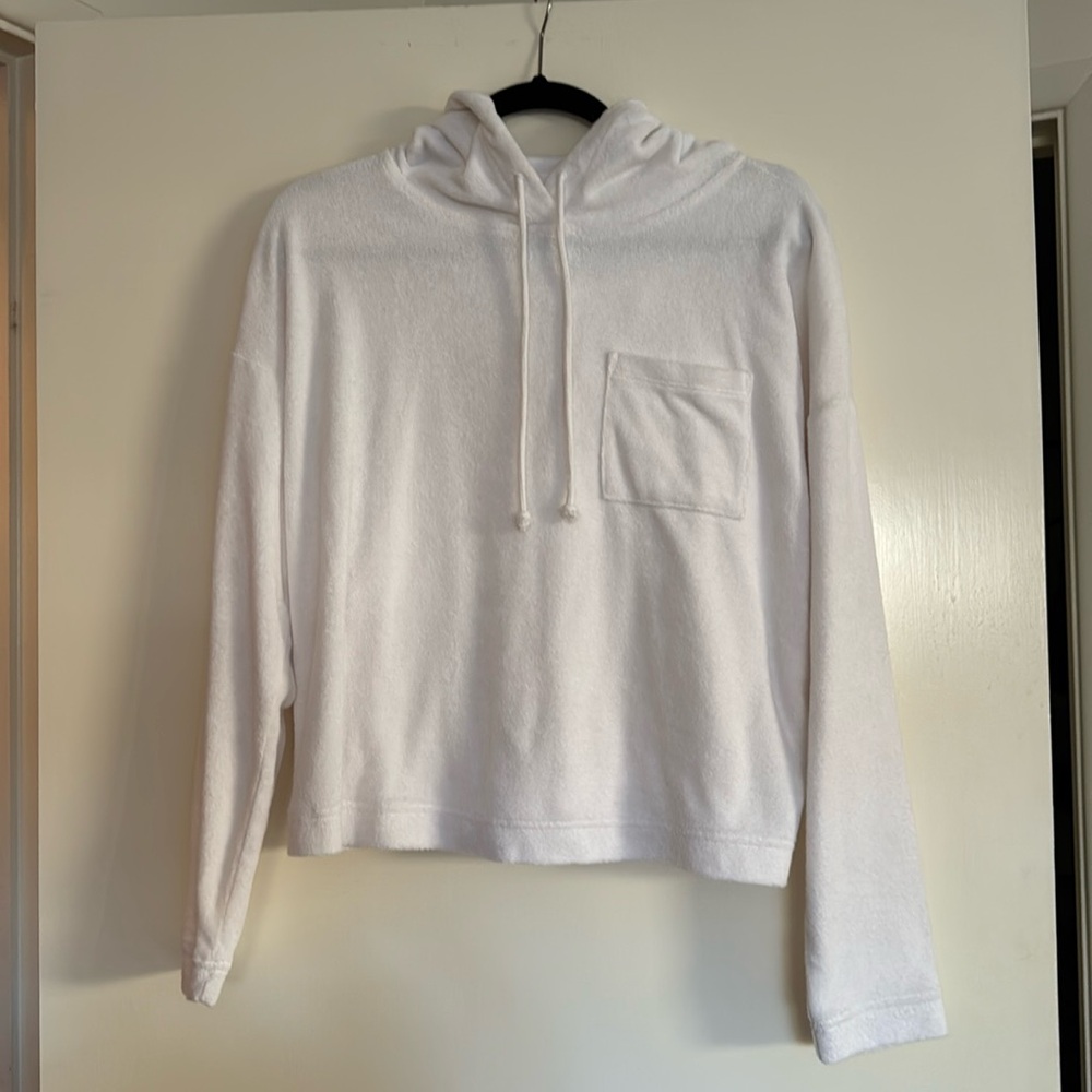 Gap women’s one pocket terry cloth hoodie sweatshirt size small
